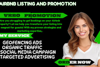 do airbnb listing airbnb promotion booking com vrbo marketing geofencing ads