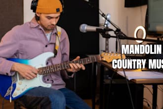record an authentic ballad, mandolin, banjo, or guitar for a country music hit