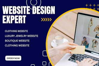 design luxury jewelry website clothing website boutique website fashion