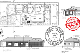 draw and stamp architectural drawings city permits mep floor plan pe stamp