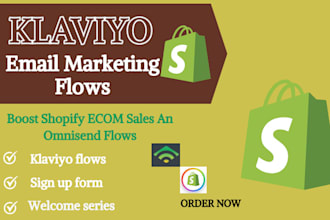 set up shopify email marketing using klaviyo flows and shopify marketing