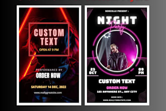 design stunning club, dj, birthday, hip hop, event and party flyers