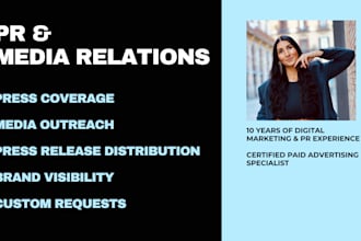 do PR, media outreach, press release distribution