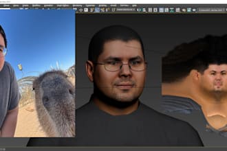 make a basic 3d model of your face