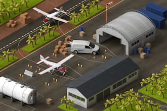 create a stylized 3d game environment, level design, or fortnite map