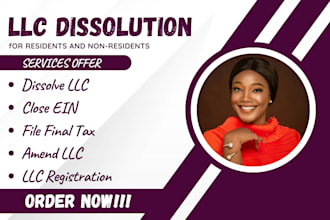 do llc dissolution, llc registration, close ein, amend llc, ein number, itin