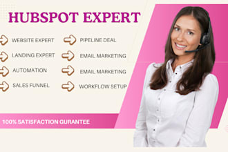 setup your hubspot crm hubspot website landing page hubspot automation workflow