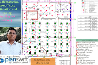 do accurat mep material takeoff 2d drawing lighting design