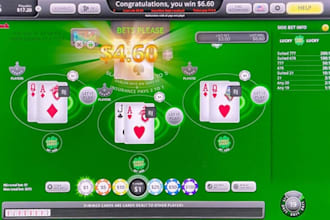build blackjack, poker, baccarat, crash game, dice, and crypto game website