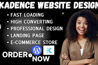 design kadeance,  gutenberg block website, astra pro, spectra, wordpress website