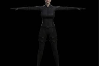 recreate ue5 metahuman character,female 3d rig in maya,human texture cc4 animate