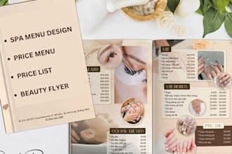 beauty flyer, spa flyer, massage gym flyer, price menu, sheet comedy night flyer