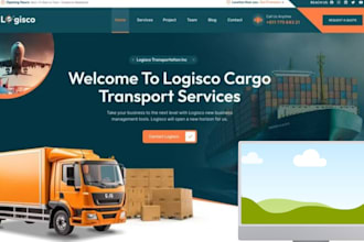 build logistics website, moving company website, transport and cargo website