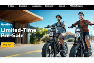 build ebike website emtb store electric bicycle shopify store ebike store