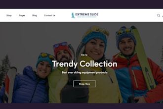 build dynamic ski gear shopify store snowboard website ski gear website