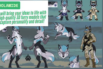 draw furry oc anime fursona animal character sfw nsfw reference sheet