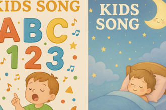 write and produce kids song nursery rhymes kids music children song songwriter