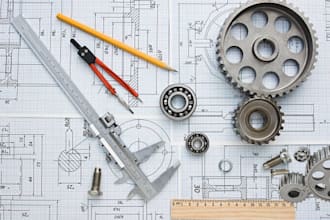 create 2d engineering drawings, mechanical drawing, technical drawings, pe stamp