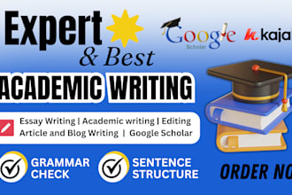provide expert academic writing, publish your research article on google scholar