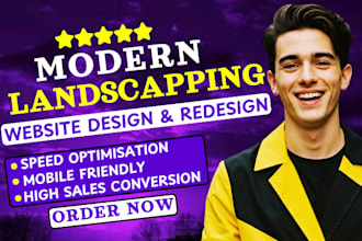 build gardening landscaping plant farming lawn care wordpress website