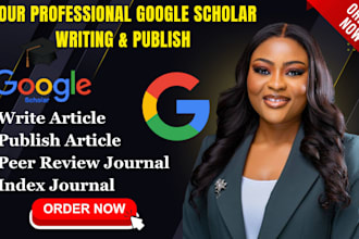 write and publish researched article on google scholar reviewed index journals