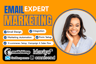 be your mailchimp, klaviyo, omnisend, getresponse email marketing expert