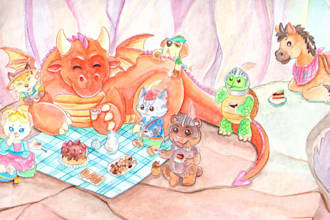 create children storybook illustration watercolor childrens book illustrations