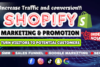 promote shopify store with google ads, facebook meta ads to boost shopify sales