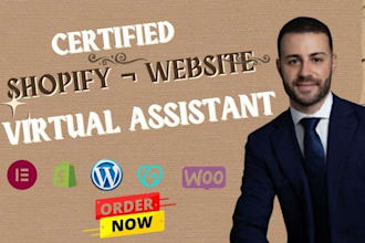 be your shopify virtual assistant for shopify dropshipping store