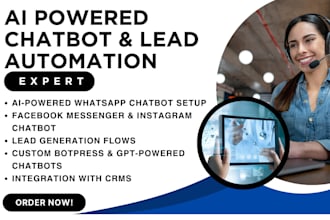 ai whatsapp API facebook instagram chatbot lead generation bot botpress manychat