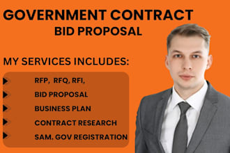 win government contract, contract research, rfp rfq, grant proposal, submit bid