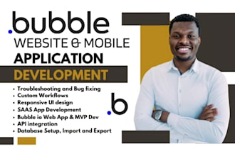 design saas, CRM, ai web app, bubble mvp, UI UX, dashboard, and explainer videos