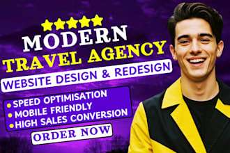 travel agency website tour tourism website travel website on wordpress or wix