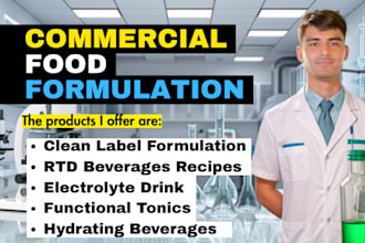 formulate clean label and rtd beverage products for commercial food brands
