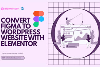 convert figma to wordpress website with elementor