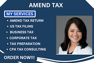 amend business tax, llc tax individual tax return form 1040,5472, 1120,1065,5472