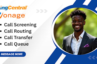 do call routing call queue call transfer call screening for ringcentral vonage