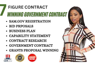 secure a winning bid proposal, rfp rfq, government contract grant