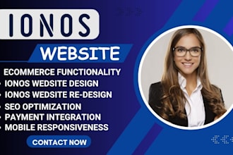 setup ionos ecommerce website, ionos website design, ionos website redesign