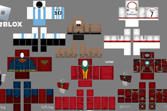 design custom roblox clothing template, roblox outfit, photobash roblox avatar