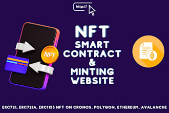 nft staking, minting website, nft marketplace, smart contract on solana ethereum