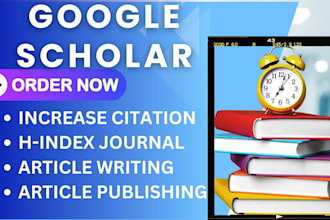 write and publish article in google scholar indexed journal paper submission