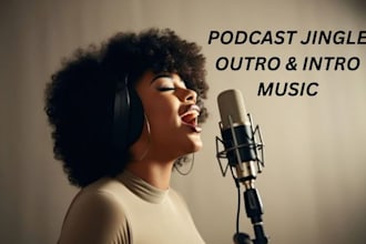 produce podcast jingle, youtube intro, outro music , theme songs and custom song