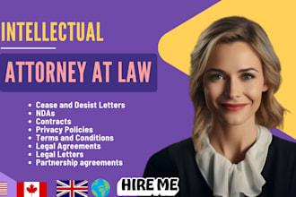draft cease and desist letter, ndas, contracts, privacy policy, legal agreement