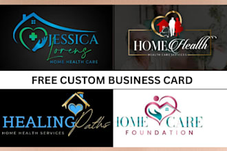 design home care, healthcare logo home care flyer home care business card