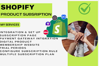 design shopify subscription website bold and recharge seal