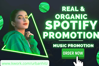 organic spotify album promotion, spotify music promotion