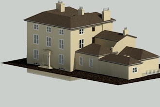 do revit architecture bim model and 3d rendering