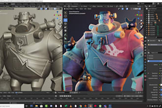 do 3d modeling for 3d printing rendering in fusion 360, creo, blending, give sti