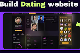 develop dating or macthmaking website, dating app or tinder clone app